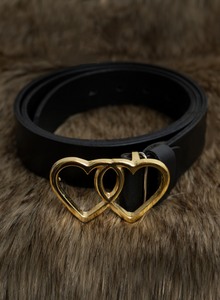 Correa plus size negra corazon