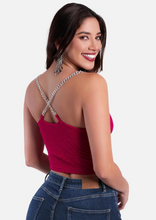 Cargar imagen en el visor de la galería, Top Mayra fucsia
